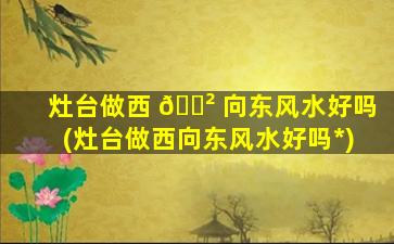 灶台做西 🌲 向东风水好吗(灶台做西向东风水好吗*
)